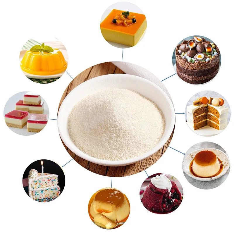 Food Grade Gelatin Powder Stabilizer Thickener Sample Available NON-GMO edible gelatin price
